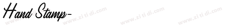 Hand Stamp字体转换 Hand Stamp字体转换